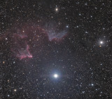 IC63, Ghostly Gamma Cassiopeiae Nebula