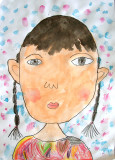 self-portrait, Ashlyn, age:4.5