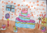 birthday cake, Branda, age:5.5