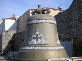 Large bell outside the city walls