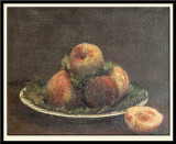 Peches dans une assiette, 1880