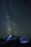 Desert camp and Milky Way.