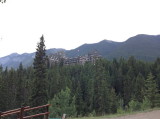Banff Springs Hotel on the hill