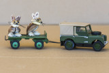 HITCHING A RIDE ON A SERIES 1 LANDROVER WITH TRAILER.