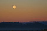 Moonset over Santa Fe