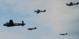 Avro Lancaster and F4U Corsair; Hawker Hurricane; P-40; and P-51