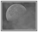 Full Moon at Mid-Day: B & W Conversion