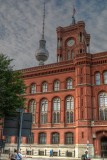 Rotes Rathaus (Red City Hall)  and TV Tower