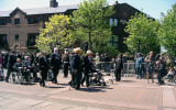 Battle of the Atlantic veterans march past.