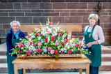  Easter flower arrangement for the Central Space alter  and the arrangers.