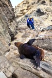 Kathy and one of the local inhabitants.