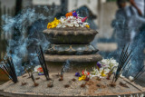 Offering, Kelaniya Viharaya Temple, Colombo, Sri Lanka, 2016