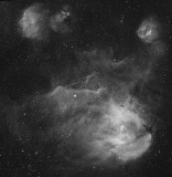 The Running Chicken Nebula in Hydrogen Alpha