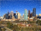 Colored Pencil Cityscape