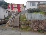 Colorful homes at Fort Amherst