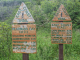 East Coast Trail signage at Fort Amherst