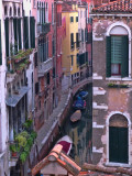 Looking down at Rio delle Due Torri