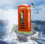 Tribute to the late public telephone boxes.