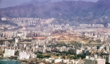 Kai Tak airport Kowloon  from Victoria Peak.