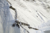 les marches de la falaise