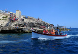 Promenade en bateau  la Grotte bleue, Malte