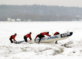 Course en canot à glace, Portneuf 2015