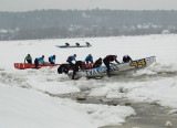 Course en canot à glace, Portneuf 2015