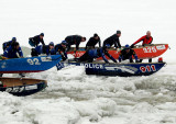 Course en canot  glace, Portneuf 2015