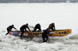Course en canot à glace, Portneuf 2015