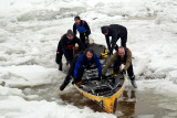 Course en canot à glace, Portneuf 2015