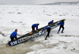 Course en canot  glace, Portneuf 2015