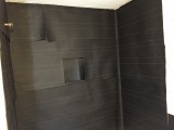 Shower area lined