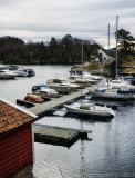 Strusshamn pier seen from... the cemetary