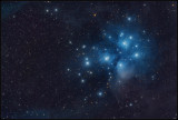 Messier 45 and the surrounding nebula