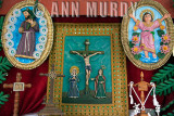 Altar with wax santos