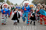 Guadalupana Azteca Dancers in Procession