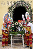 The processional float at the capilla