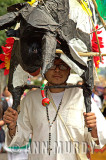 Carrying toro in procession