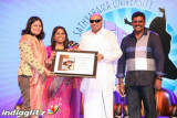 Receiving Inspiring Icon award from Sathyabama University  chancellor
