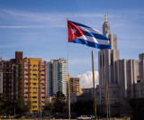 Cuban Flag over Havana
