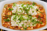 Cod with Chorizo and Cannellini