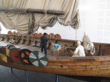The original ship used sail and oarsmen; the replica was required to include an engine. 2015_08_06_Iceland _157.jpg