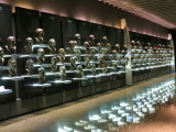 Section of wall of bronze heads of HOFers