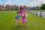 My Grandkids, Benjamin & Mirabelle at Hampton Court