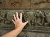 Hampi, India relief sculptures