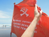 Semanyak Beach, Bali swim warning sign