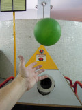 Floating ball illustrating Bournoulli's principle