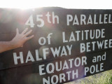 45th Parallel sign