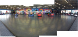 Rahil at Coney Island bumper cars (25 July 2014)