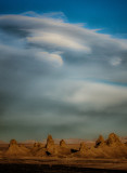 Wind Clouds and Trona Pinnacles